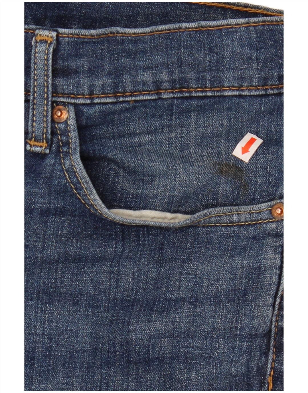 Pantaloni scurți din blugi pentru bărbați LEVI'S 511 W34, bumbac albastru mare