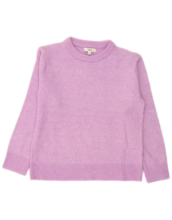 Pulover pentru femei Marks & Spencer cu gâtul cu barca UK 10 Mic Violet