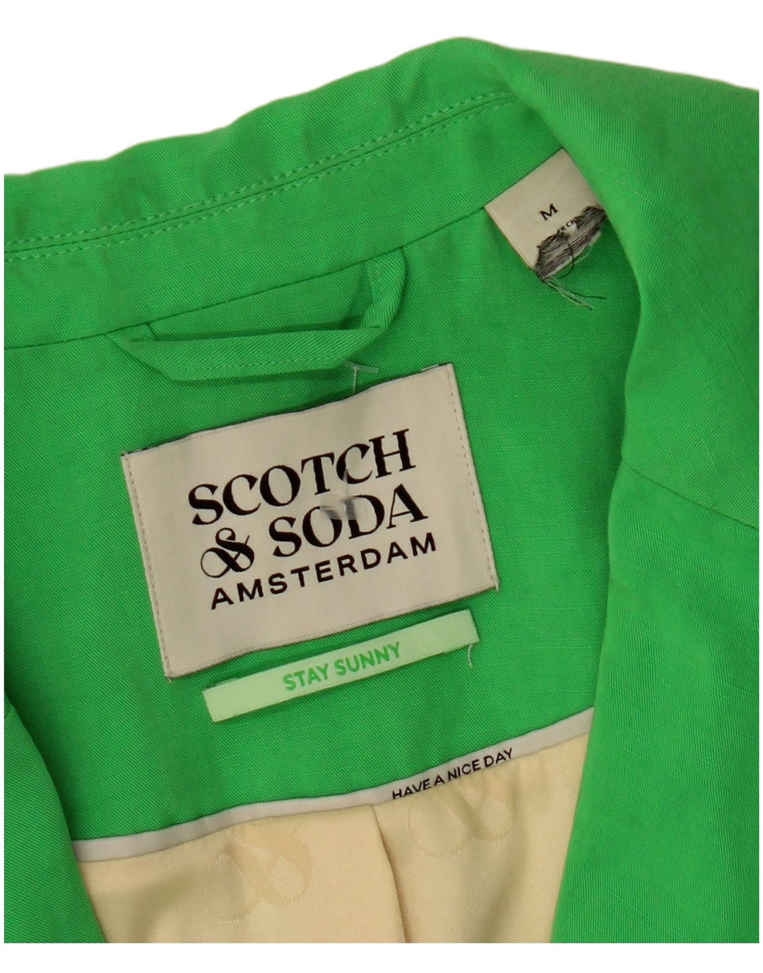 Jachetă pentru femei Scotch & Soda cu două piepturi, verde mediu, UK 14