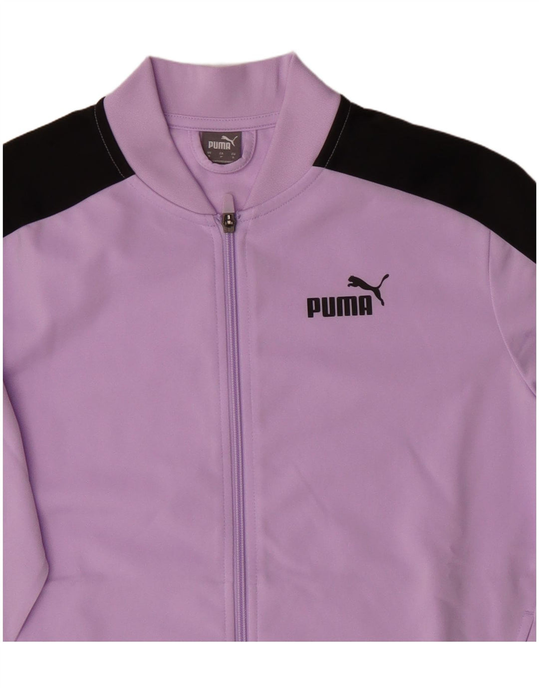 Jachetă de top pentru trening supradimensionată Puma pentru femei UK 10 Small Violet Colorblock