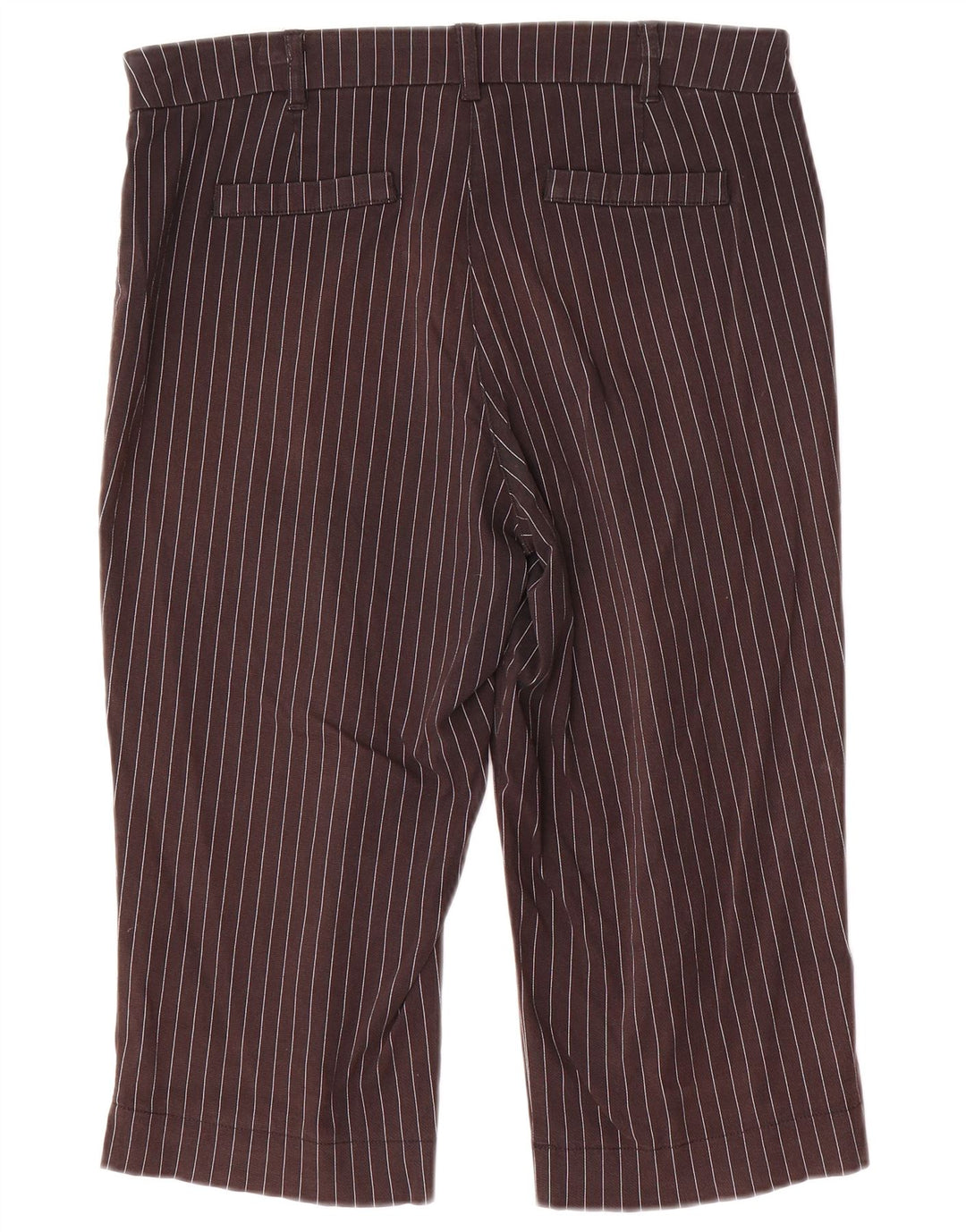 Pantaloni Capri pentru femei Marks & Spencer EU 40 Medium W32 L18 Gri cu dungi