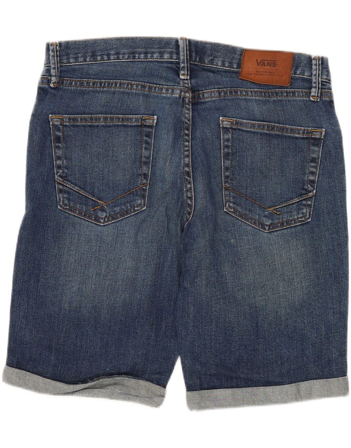 Pantaloni scurți din denim pentru bărbați VANS W30, bumbac, albastru bleumarin mediu