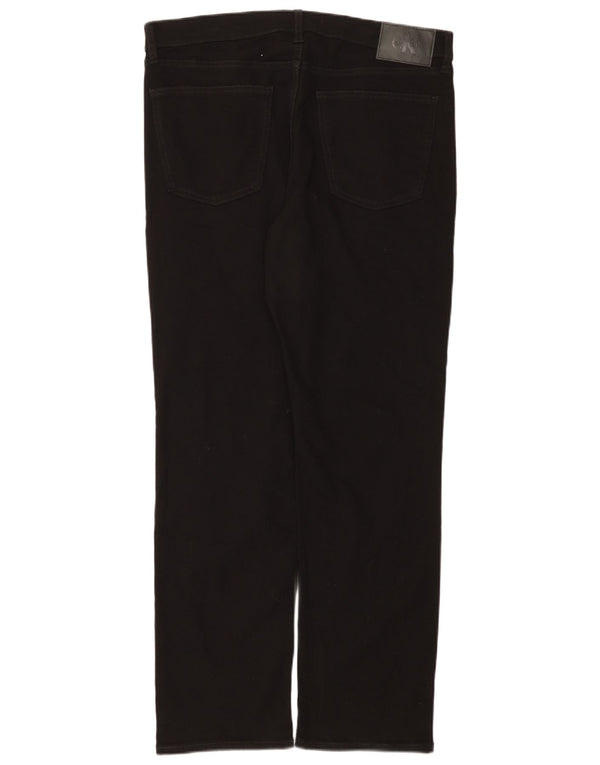 Calvin Klein Blugi drepti pentru bărbați W36 L32 bumbac negru
