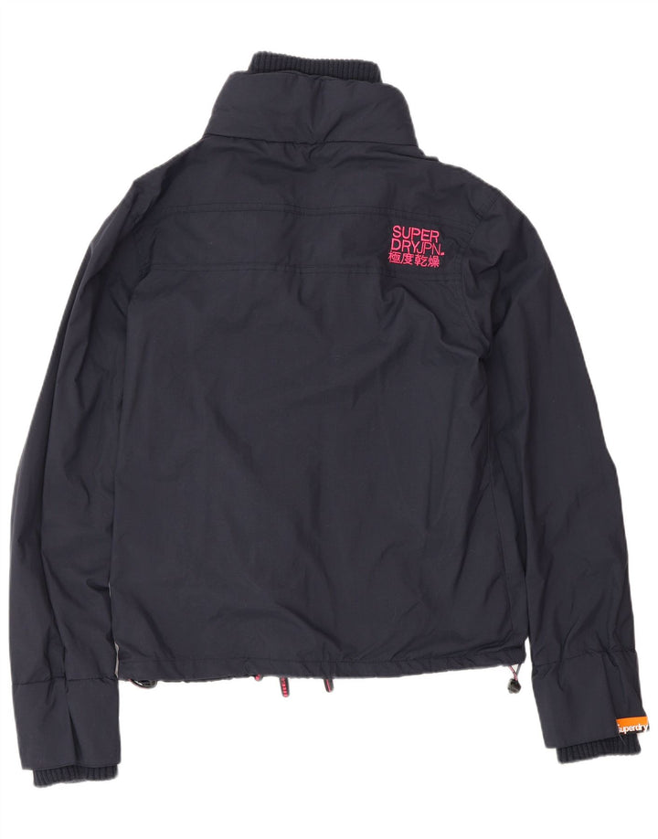 Jachetă Windbreaker pentru femei Superdry UK 16 mare nailon bleumarin