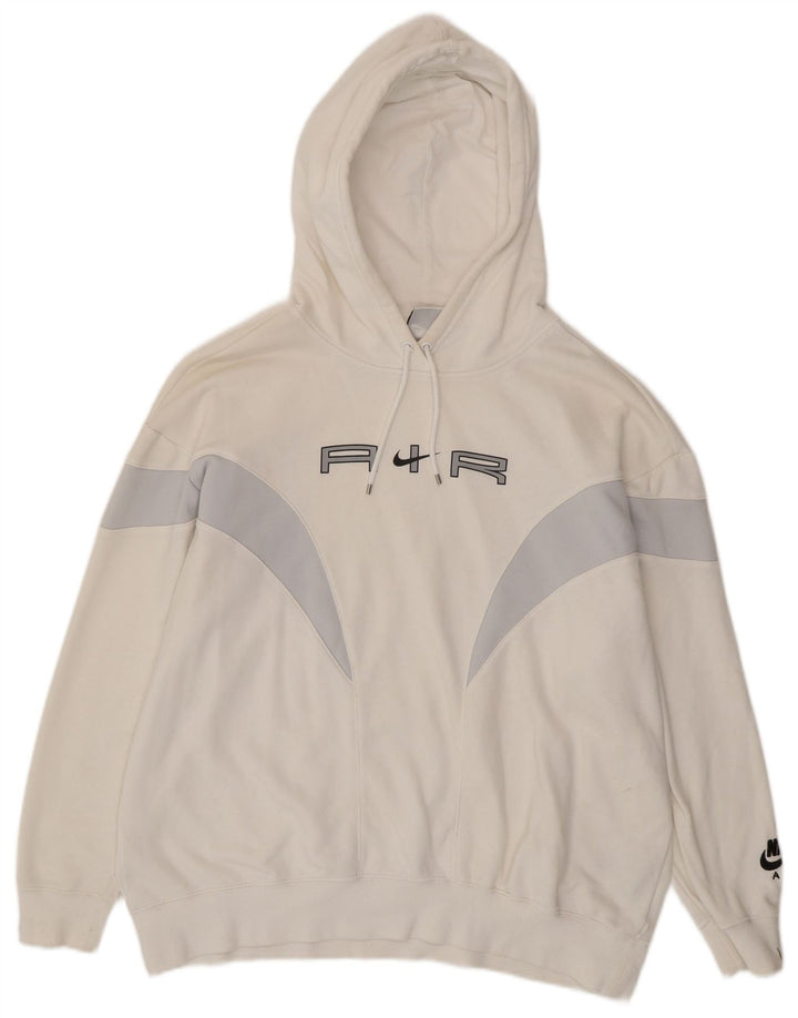 Pulover NIKE Air supradimensionat pentru femei UK 14 Medium Off White Colorblock