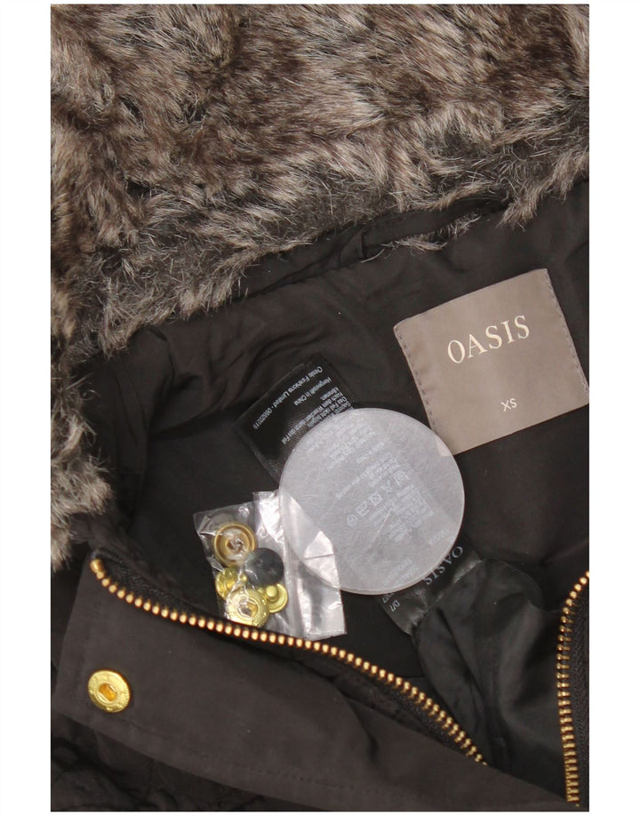 Jachetă matlasată OASIS pentru femei UK 6 XS poliester negru