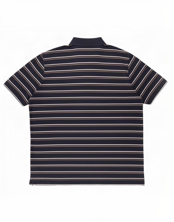 Paul & Shark Mens Yachting Polo Shirt XL Navy Blue Striped