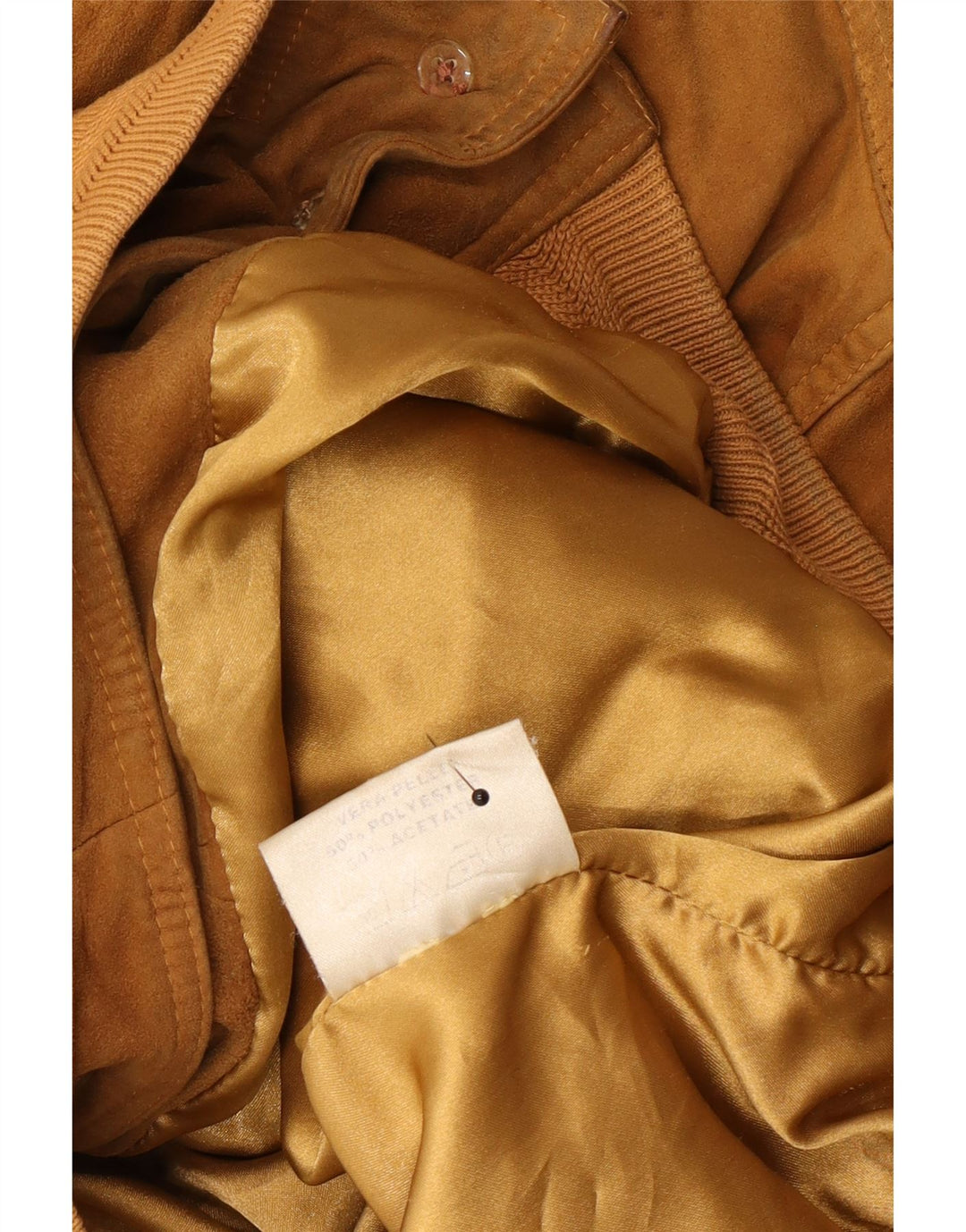 Bomber vintage pentru bărbați din piele intoarsa UK 42 XL din piele bej
