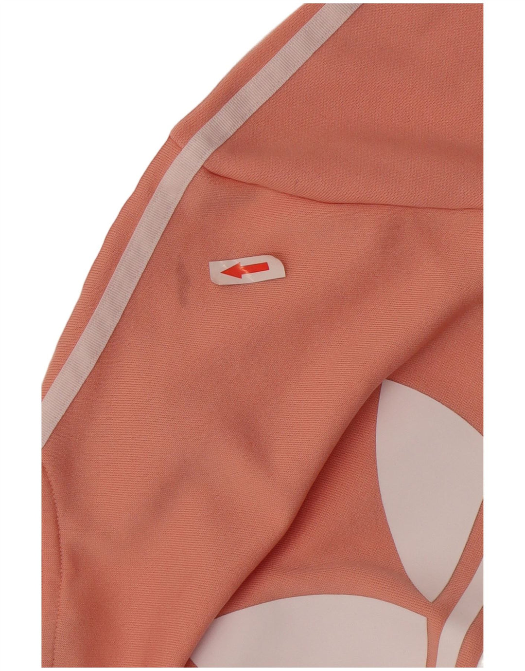 Jachetă de top pentru trening cu grafică Adidas pentru femei UK 8, poliester roz mic