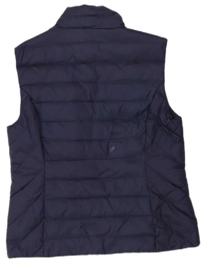 JACK WILLS Gilet căptușit pentru femei UK 12 Medium Bleumarin Poliamidă