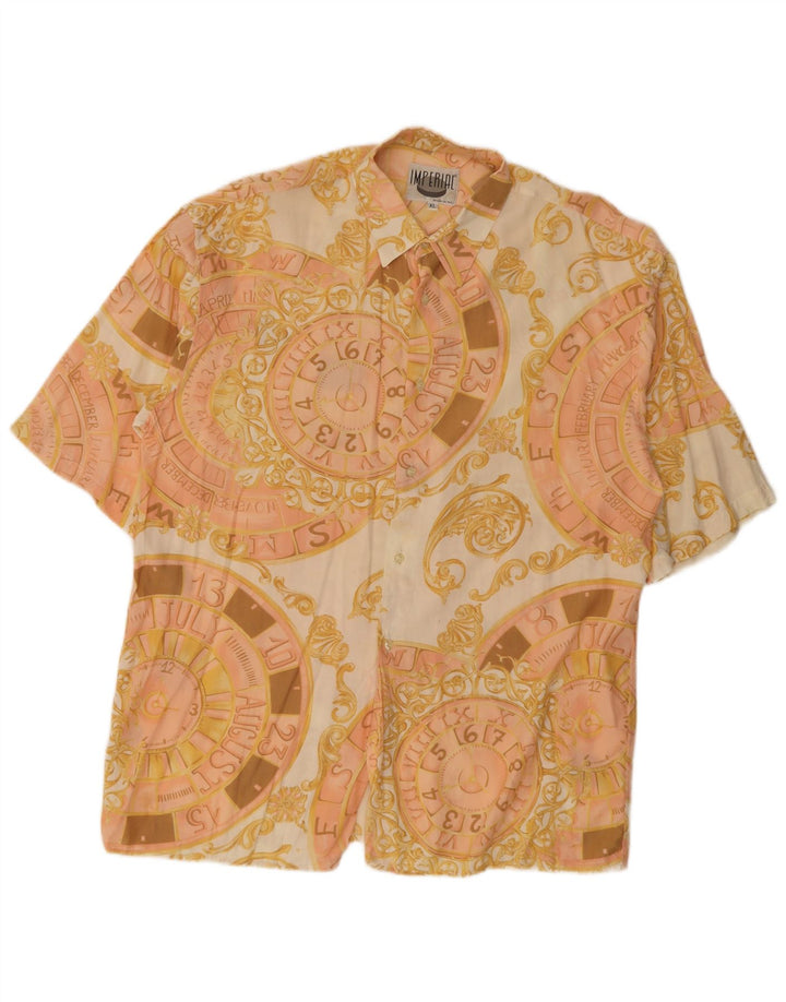 Cămașă cu mânecă scurtă pentru bărbați Imperial, XL, bej