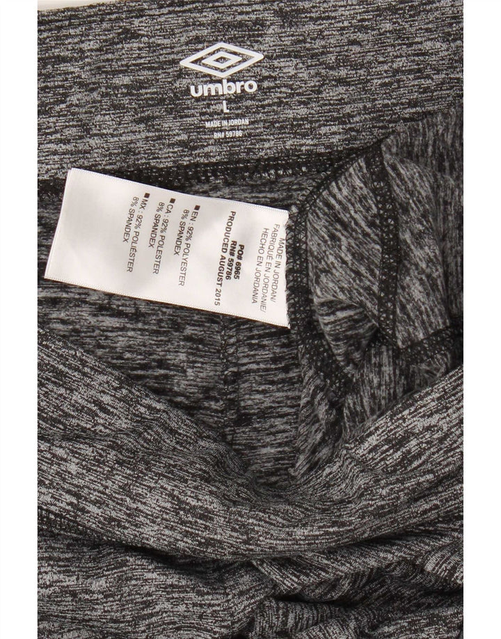 Leggings pentru femei Umbro UK 16, mare, gri, poliester cu pete