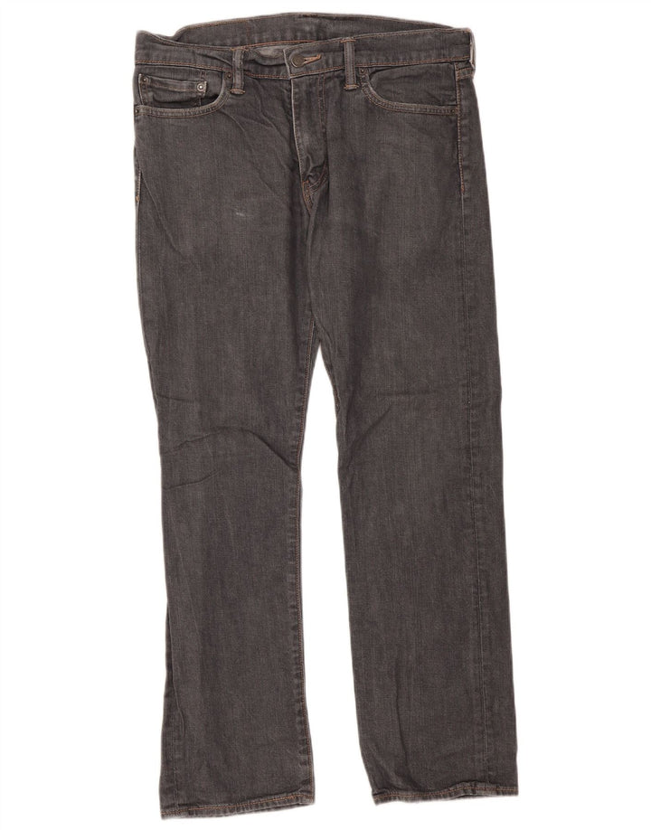 Blugi drepti pentru bărbați Levi's 504 W32 L30 bumbac gri