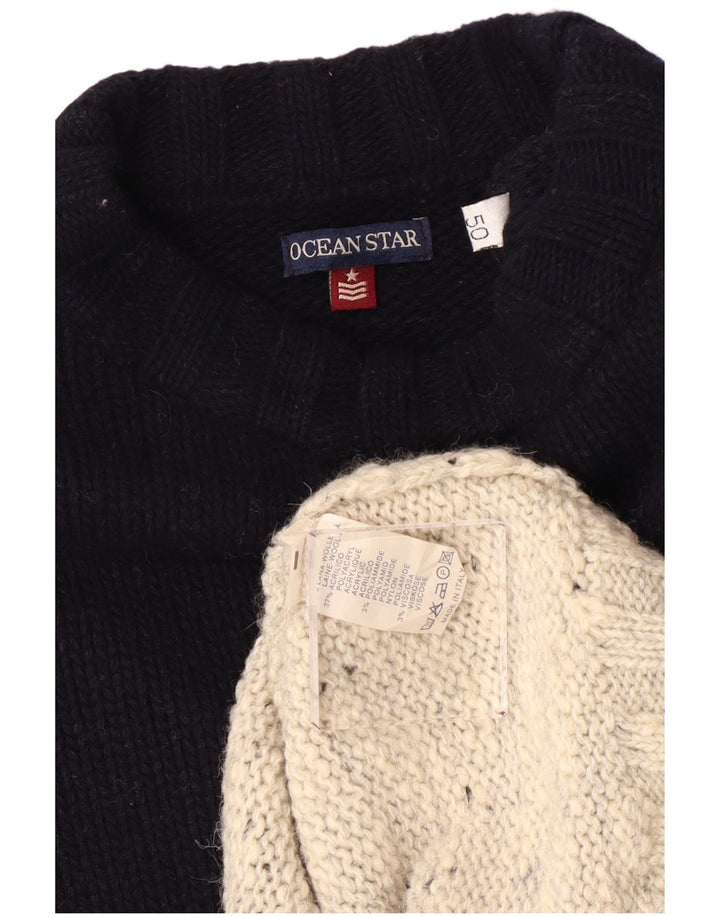 Pulover pentru bărbați Ocean Star cu decolteu rotund IT 50 mediu multicolor