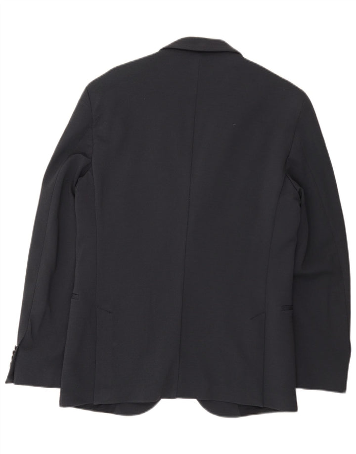 Blazer pentru bărbați Hugo Boss, cu 2 nasturi, EU 48, mediu bleumarin, viscoză