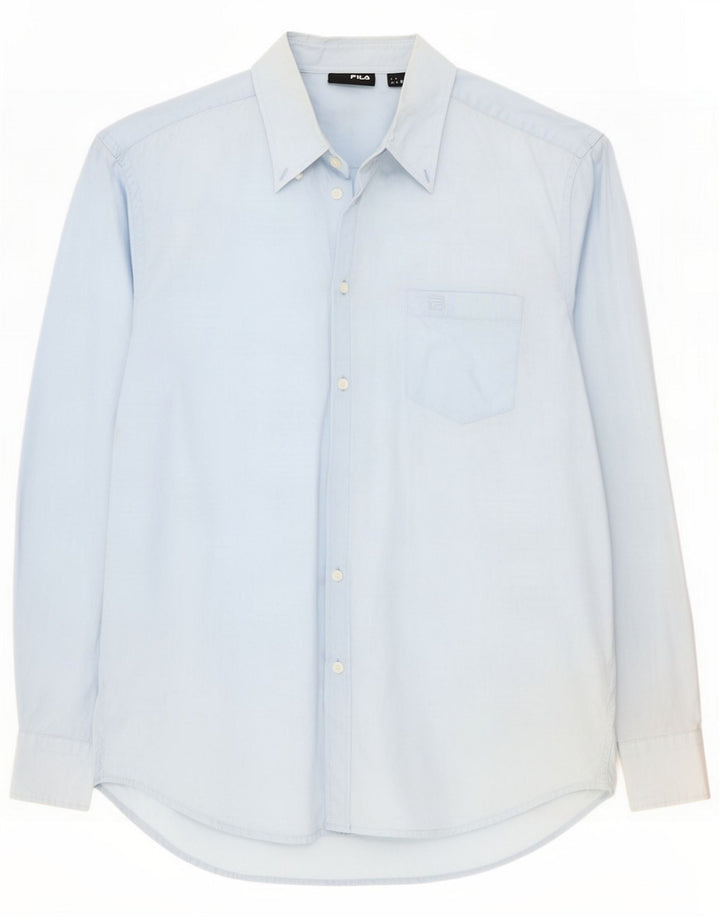Fila Mens Shirt Small Blue Cotton