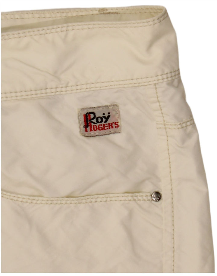 Roy Rogers Womens Casual Shorts IT 48 XL W34  Off White Polyamide