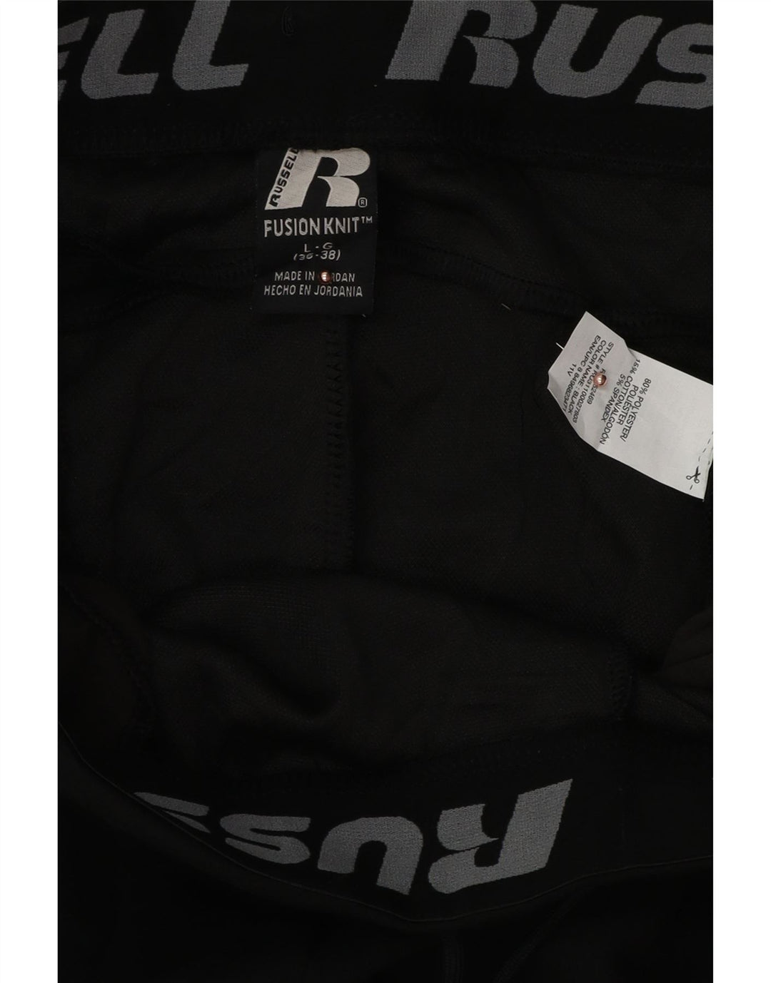 RUSSELL ATHLETIC Pantaloni de trening pentru bărbați Pantaloni de jogging Mari Poliester negru