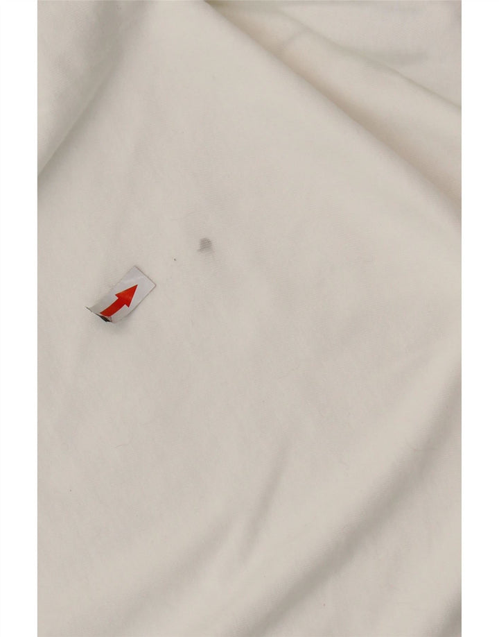 Tricou supradimensionat pentru femei ADIDAS UK 8 Small Bumbac alb