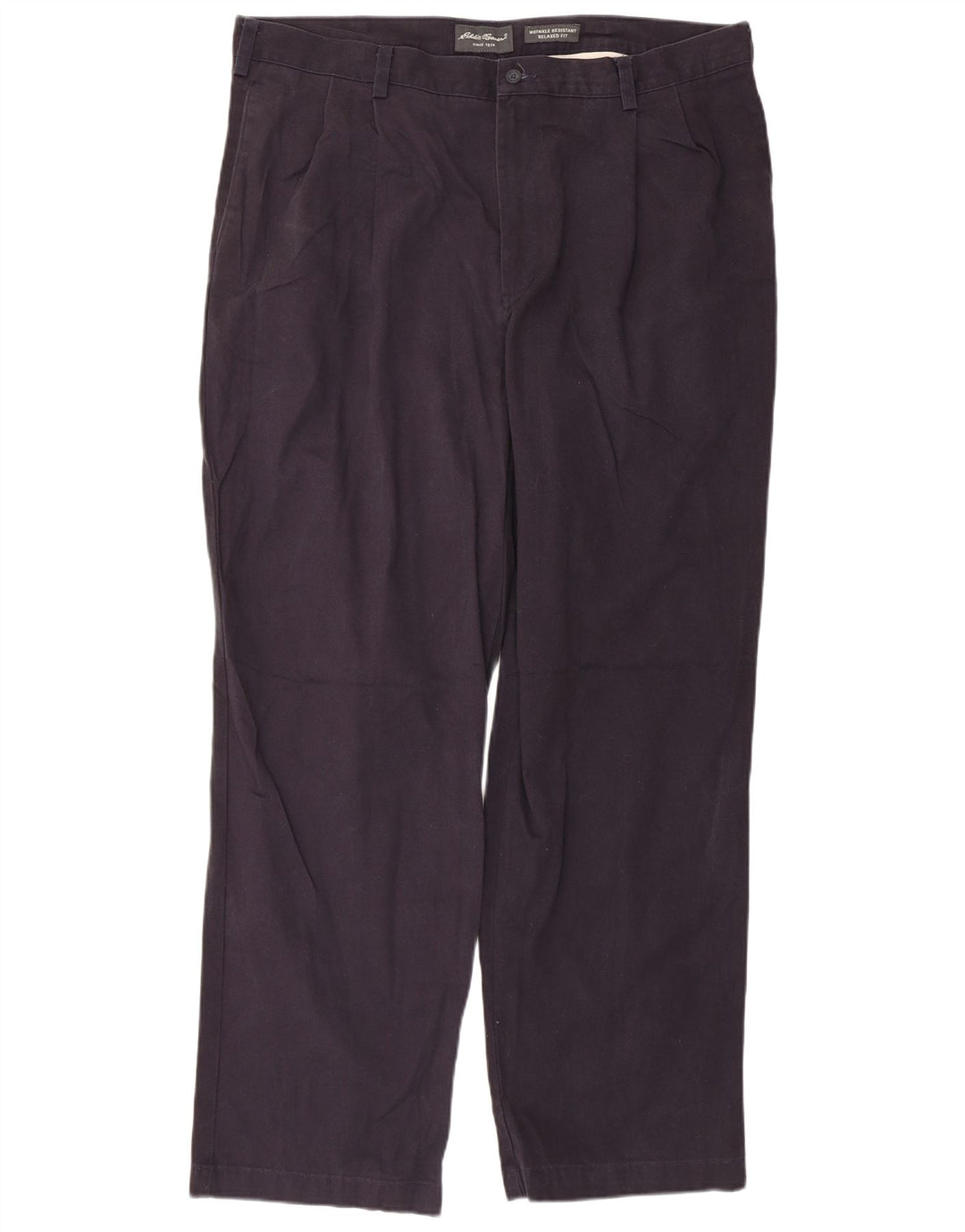 EDDIE BAUER Pantaloni chino pentru bărbați, cu ajustare relaxată, L40 L32, bleumarin