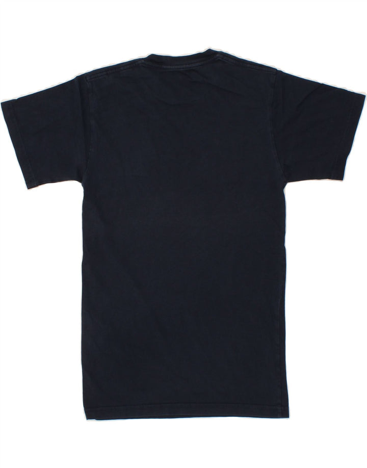 VANS Womens T-Shirt Top UK 4 XS Navy Blue Vintage Vans and Second-Hand Vans from Messina Hembry 