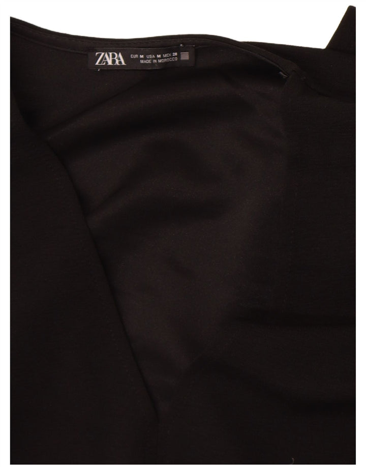 Rochie schimbătoare cu mânecă lungă pentru femei Zara UK 14 Medium Black