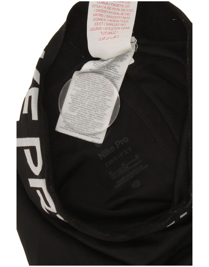 Leggings grafic Nike Dri Fit pentru băieți 10-11 ani, mediu negru, colorblock