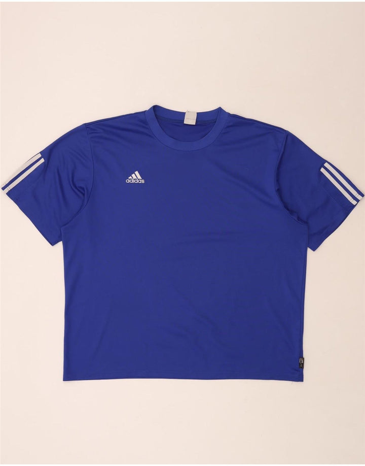 Tricou ADIDAS Climalite pentru bărbați, 2XL, poliester albastru