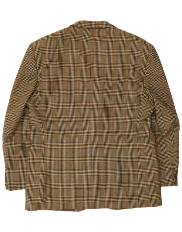 Blazer vintage pentru bărbați cu 2 nasturi, UK 40, mare, bej, picior de gală