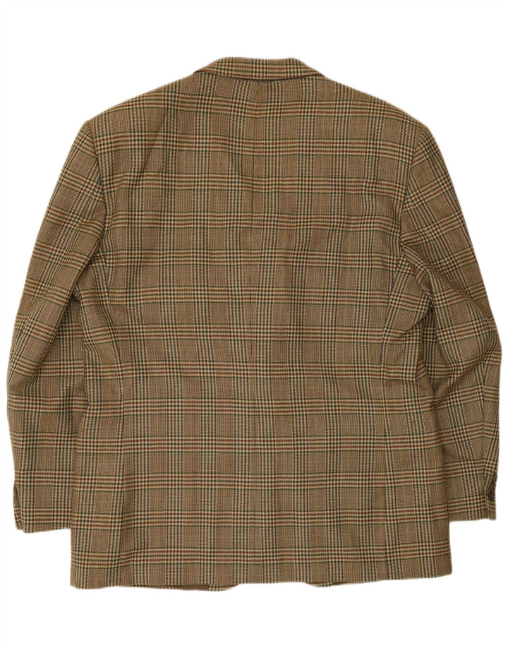 Blazer vintage pentru bărbați cu 2 nasturi, UK 40, mare, bej, picior de gală