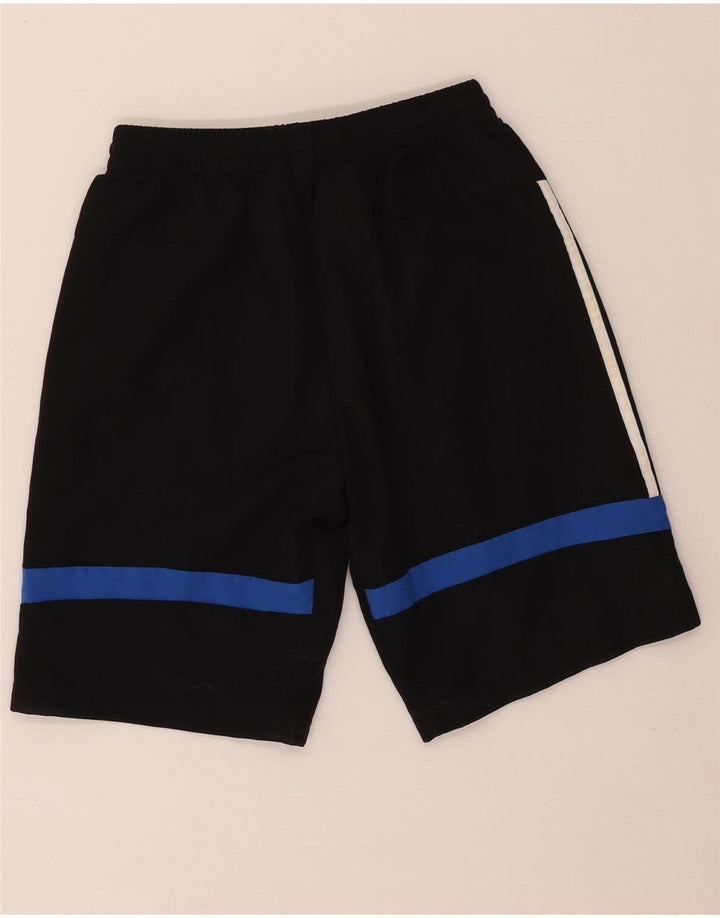 Pantaloni scurți sport Adidas pentru băieți 13-14 ani, negru, poliester
