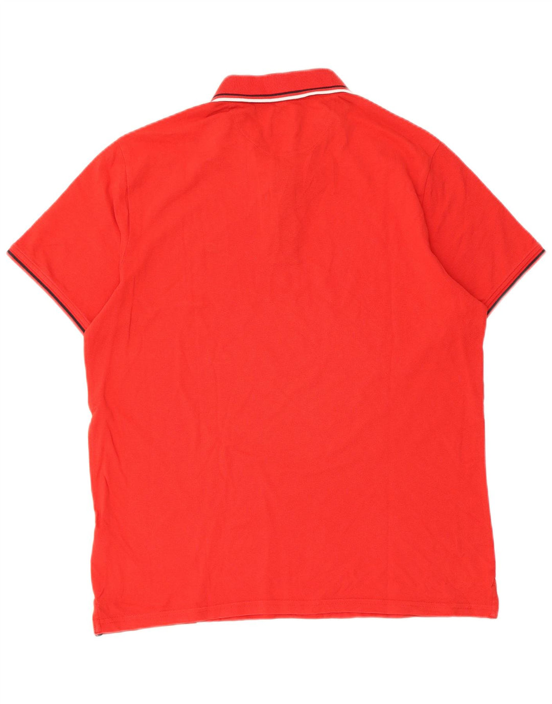 Tricou polo Champion pentru bărbați, bumbac cu dungi roșii mari
