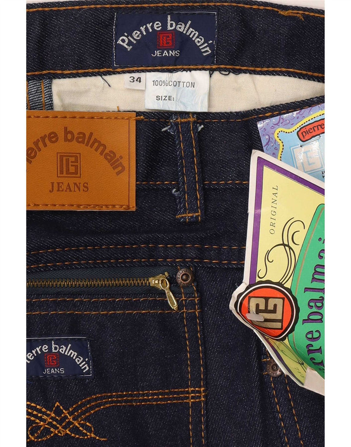 Jeans drept bărbați Pierre Balmain L34 L34 Bumbac bleumarin