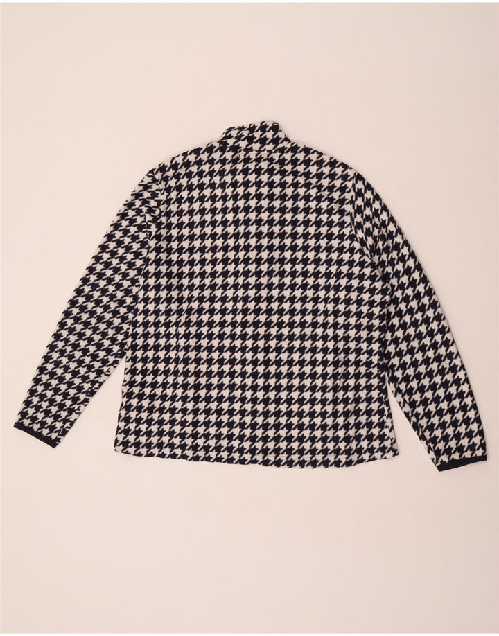 Jachetă fleece pentru femei Marks & Spencer UK 18 XL bleumarin picior de găină