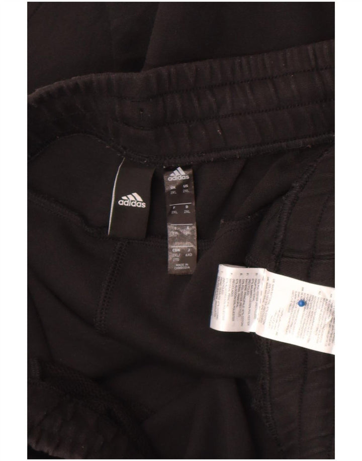 Pantaloni scurți sport pentru bărbați Adidas 2XL, bumbac negru