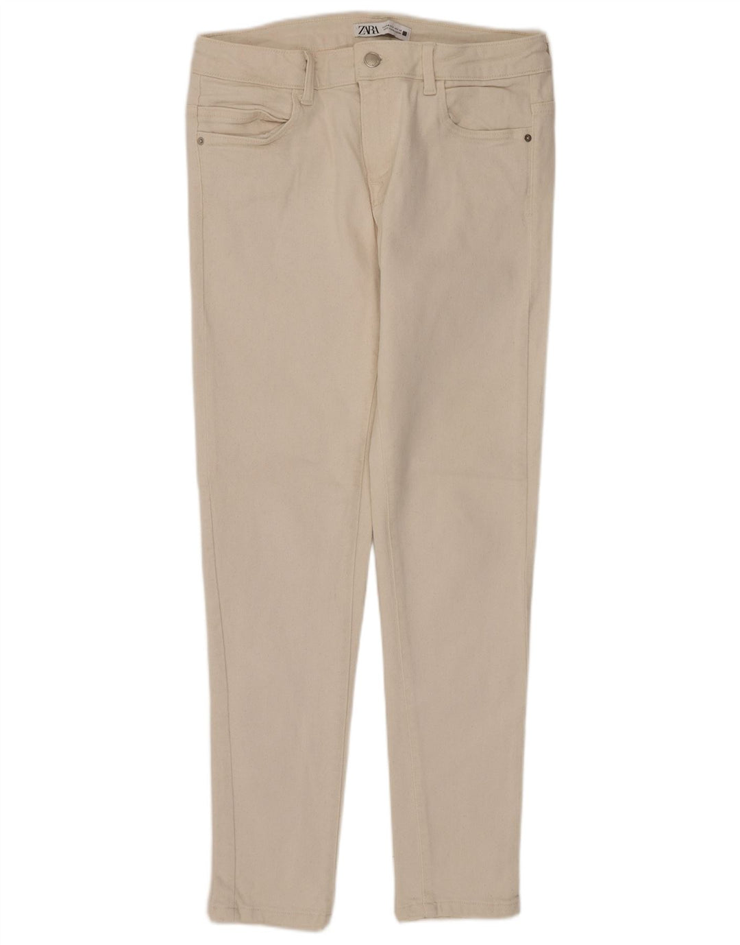 Blugi skinny de damă ZARA EU 40 Medium W30 L27 alb