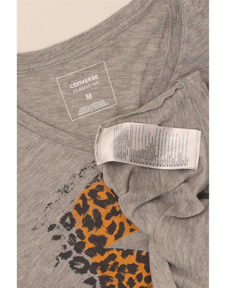 Tricou grafic Converse Classic Fit pentru femei Top UK 12 Medium Grey Flecked