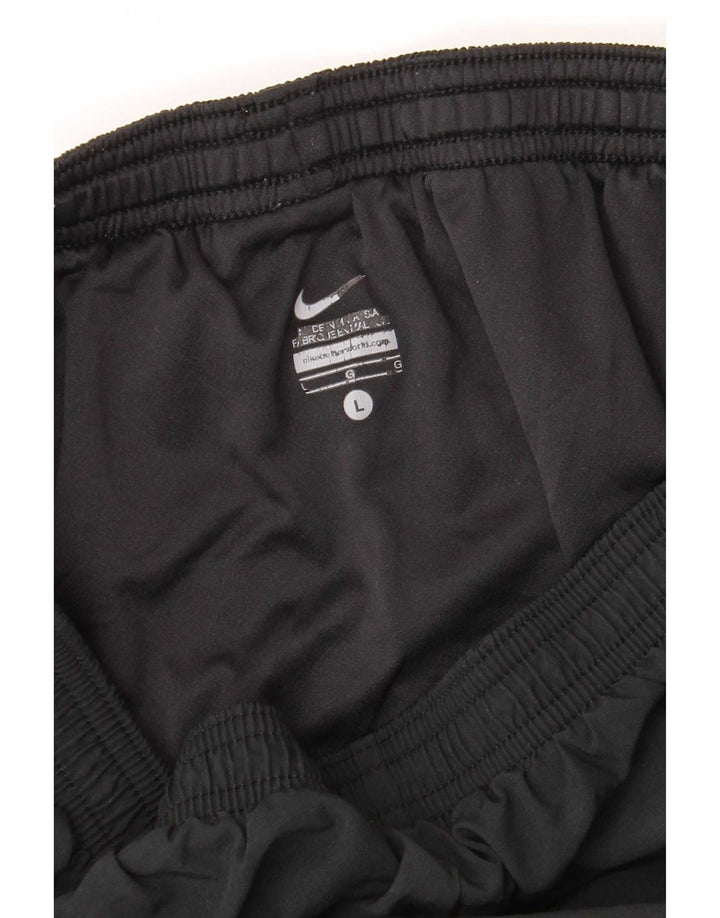 Pantaloni scurți sport Nike Dri Fit pentru femei UK 16, mari, negru, poliester