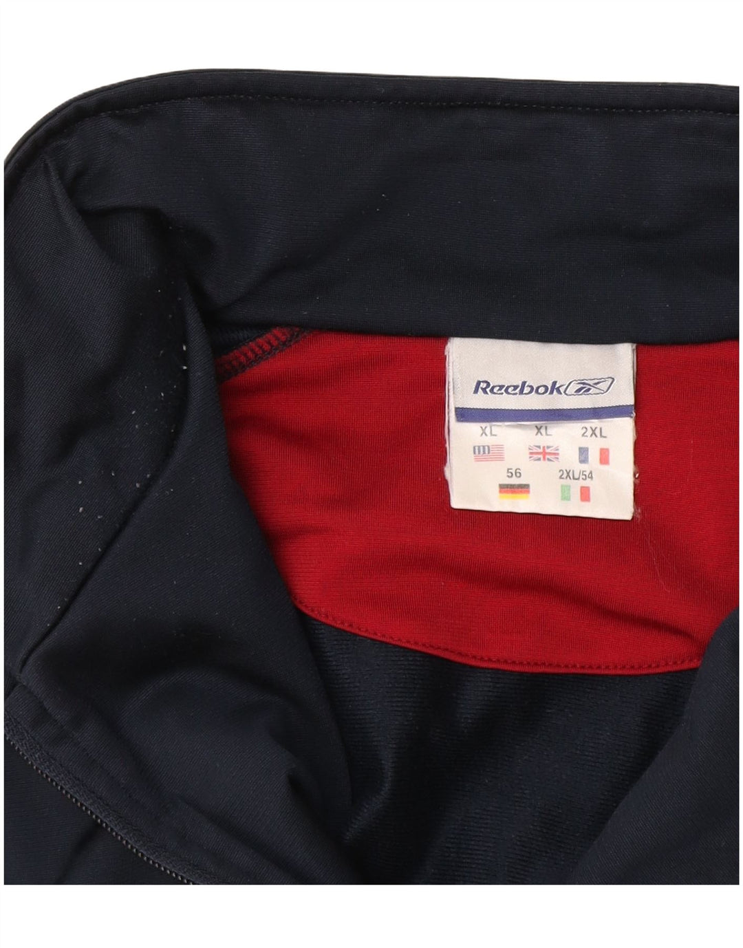 Jachetă de trening pentru bărbați Reebok, XL, albastru bleumarin, color block