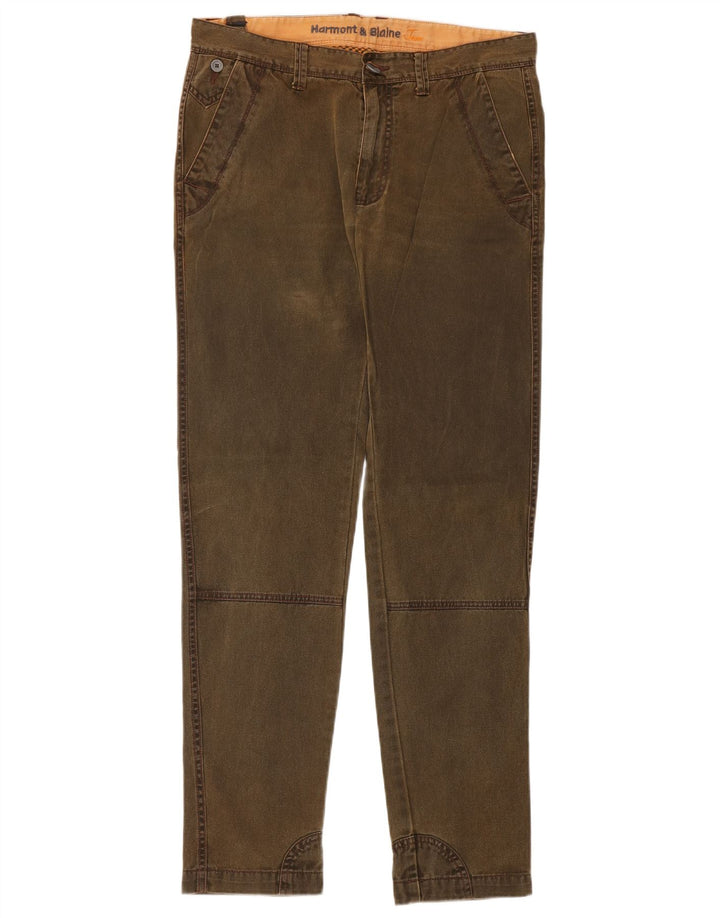 HARMONT & BLAINE Mens Slim Jeans IT 48 Medium W34 L33 Khaki Cotton