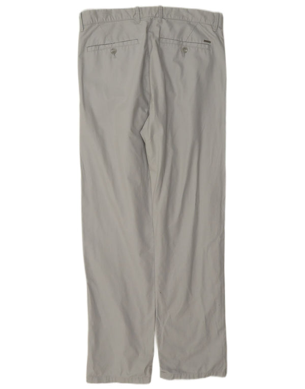 Pantaloni chino drepți Calvin Klein pentru bărbați L31 L32 bumbac gri