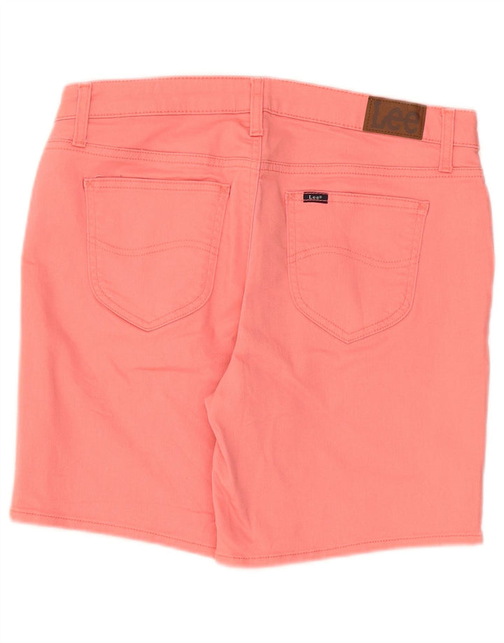 Pantaloni scurți din denim cu talie medie Lee pentru femei W34, mari, roz