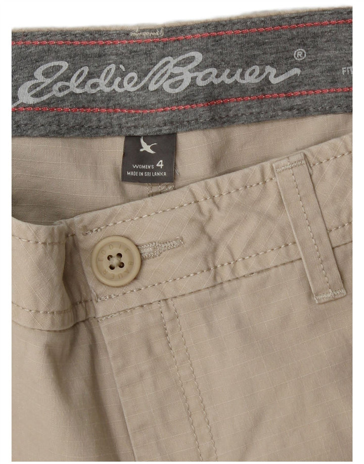 Pantaloni scurti cargo pentru femei Eddie Bauer US 4 Small W30 Beige Bumbac