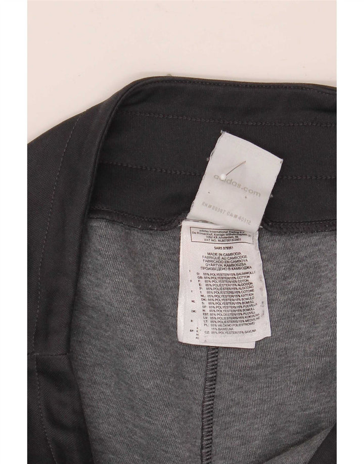 Pantaloni de trening cu grafic pentru femei Adidas UK 12 Poliester mediu negru