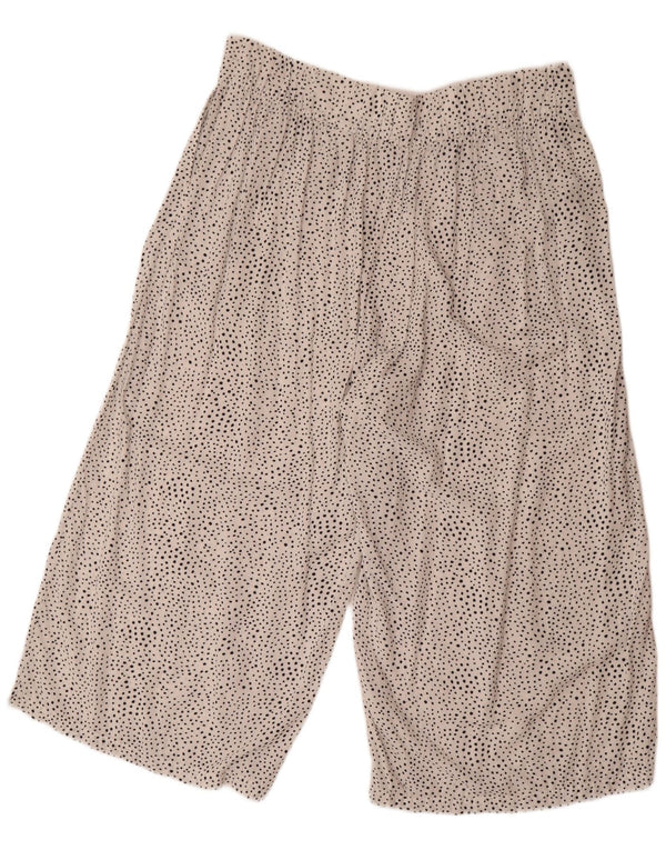 Pantaloni Capri pentru femei Marks & Spencer UK 18 XL W40 L22 Alb cu pete
