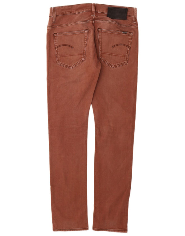 G-STAR Mens Slim Jeans W31 L32 Brown Cotton