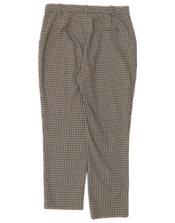 Pantaloni tăiați pentru femei Marks & Spencer UK 10 Small W30 L24 Gri Check