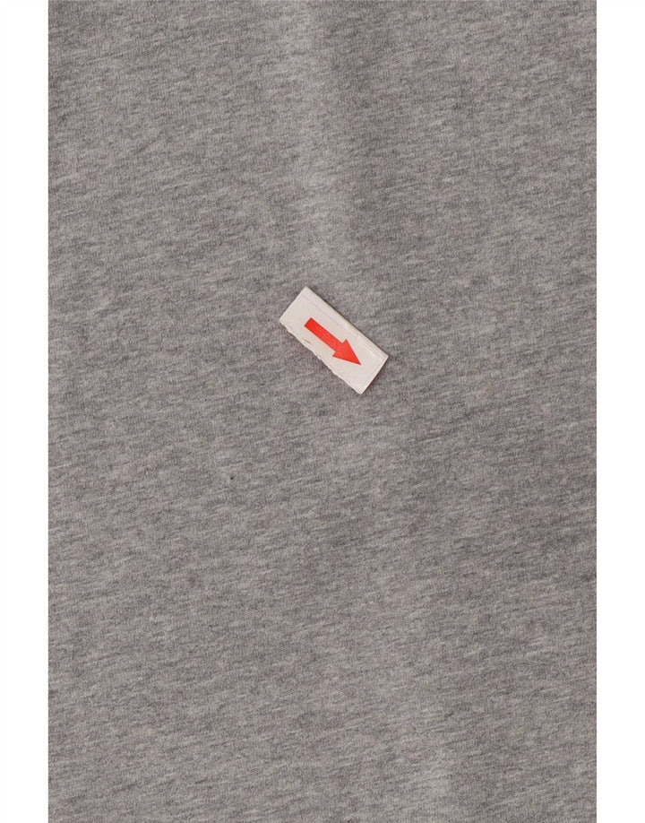 Tricou grafic pentru bărbați Adidas Top mare, gri bumbac