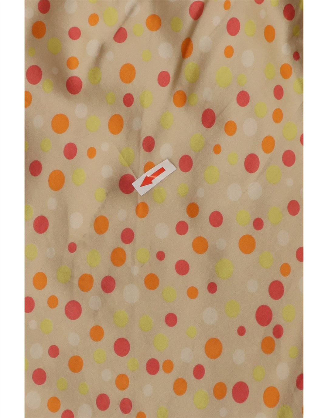 Fusta Maxi pentru femei VINTAGE W26 Bej cu buline mici
