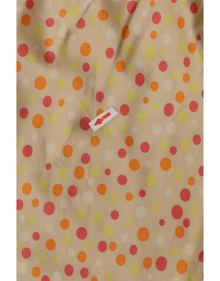 Fusta Maxi pentru femei VINTAGE W26 Bej cu buline mici